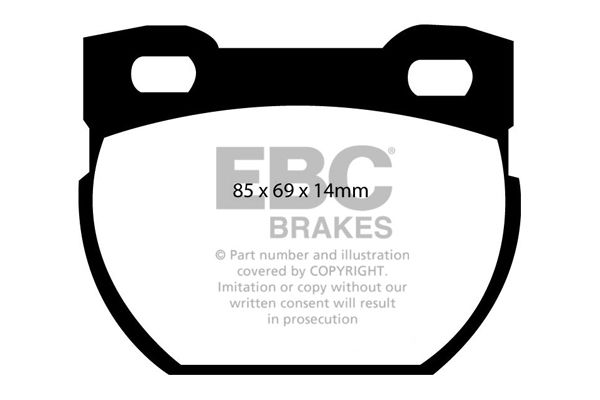 Bremsbelagsatz, Scheibenbremse Hinterachse EBC Brakes DP1033 von EBC Brakes