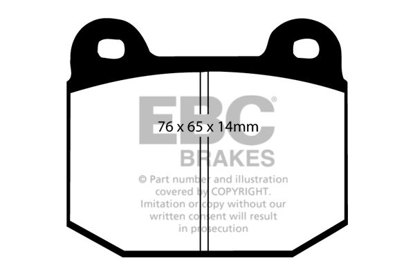 Bremsbelagsatz, Scheibenbremse Hinterachse EBC Brakes DP1537 von EBC Brakes