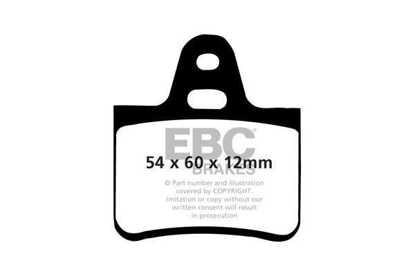 Bremsbelagsatz, Scheibenbremse Hinterachse EBC Brakes DP191 von EBC Brakes