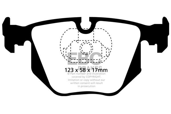 Bremsbelagsatz, Scheibenbremse Hinterachse EBC Brakes DP21118 von EBC Brakes