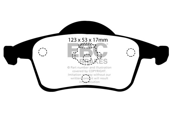 Bremsbelagsatz, Scheibenbremse Hinterachse EBC Brakes DP21231 von EBC Brakes