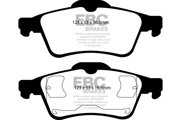 Bremsbelagsatz, Scheibenbremse Hinterachse EBC Brakes DP21354 von EBC Brakes