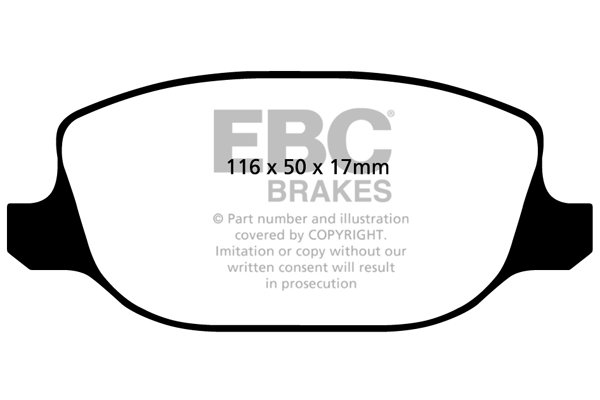 Bremsbelagsatz, Scheibenbremse Hinterachse EBC Brakes DP21425 von EBC Brakes