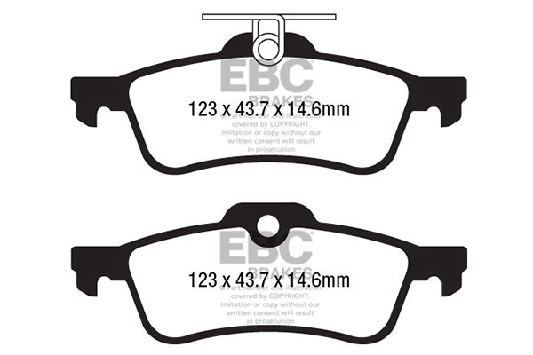 Bremsbelagsatz, Scheibenbremse Hinterachse EBC Brakes DP22181 von EBC Brakes