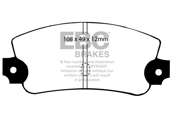 Bremsbelagsatz, Scheibenbremse Hinterachse EBC Brakes DP2231 von EBC Brakes