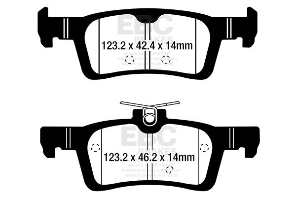 Bremsbelagsatz, Scheibenbremse Hinterachse EBC Brakes DP22319 von EBC Brakes