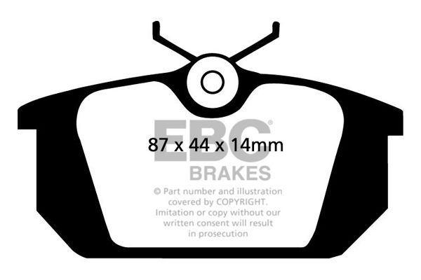 Bremsbelagsatz, Scheibenbremse Hinterachse EBC Brakes DP2596 von EBC Brakes