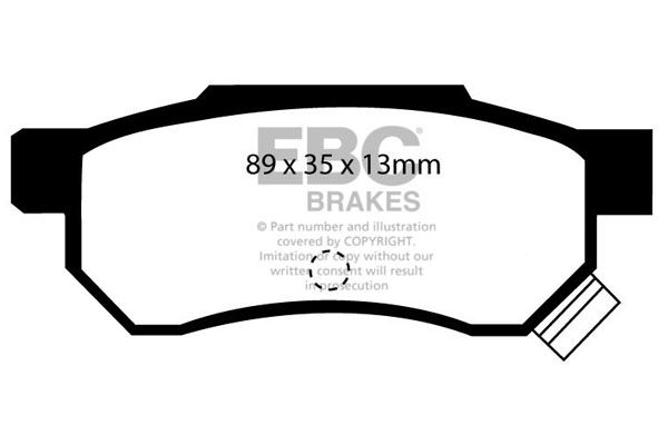 Bremsbelagsatz, Scheibenbremse Hinterachse EBC Brakes DP2642/2 von EBC Brakes