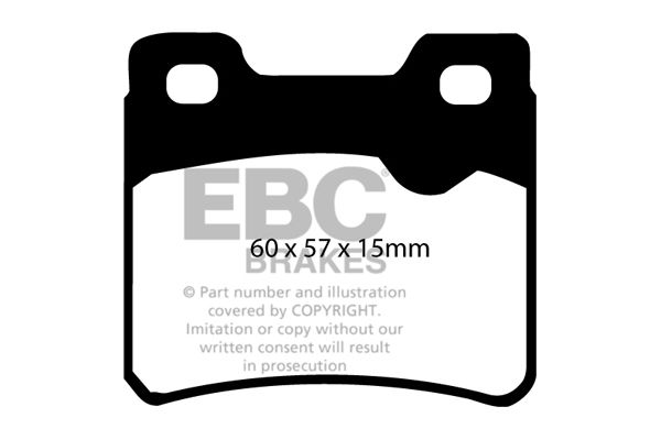 Bremsbelagsatz, Scheibenbremse Hinterachse EBC Brakes DP2761 von EBC Brakes