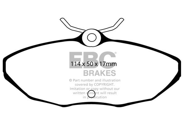 Bremsbelagsatz, Scheibenbremse Hinterachse EBC Brakes DP31221C von EBC Brakes