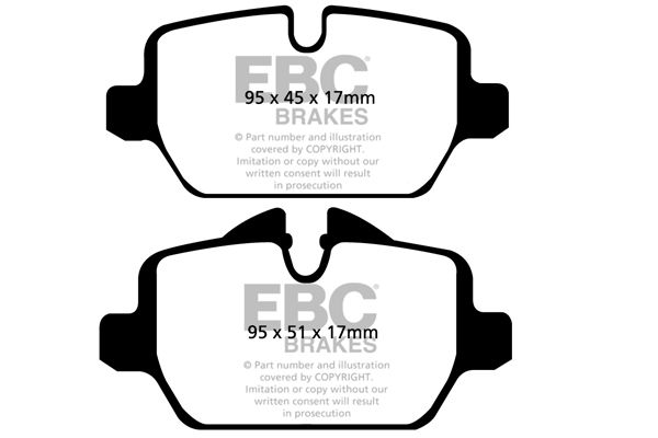 Bremsbelagsatz, Scheibenbremse Hinterachse EBC Brakes DP31576C von EBC Brakes