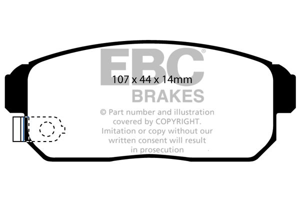 Bremsbelagsatz, Scheibenbremse Hinterachse EBC Brakes DP31691C von EBC Brakes