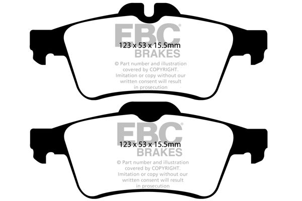 Bremsbelagsatz, Scheibenbremse Hinterachse EBC Brakes DP31749C von EBC Brakes