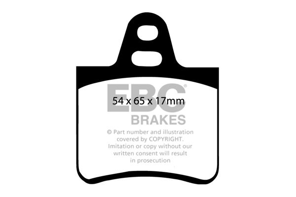 Bremsbelagsatz, Scheibenbremse Hinterachse EBC Brakes DP350 von EBC Brakes