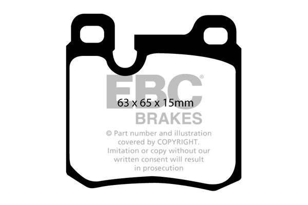 Bremsbelagsatz, Scheibenbremse Hinterachse EBC Brakes DP3996C von EBC Brakes