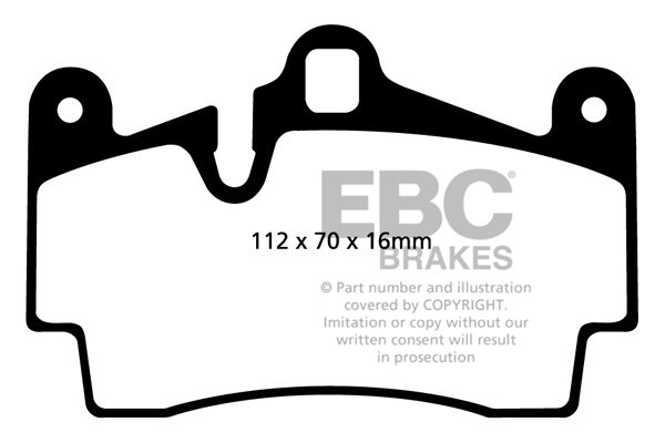 Bremsbelagsatz, Scheibenbremse Hinterachse EBC Brakes DP41474R von EBC Brakes