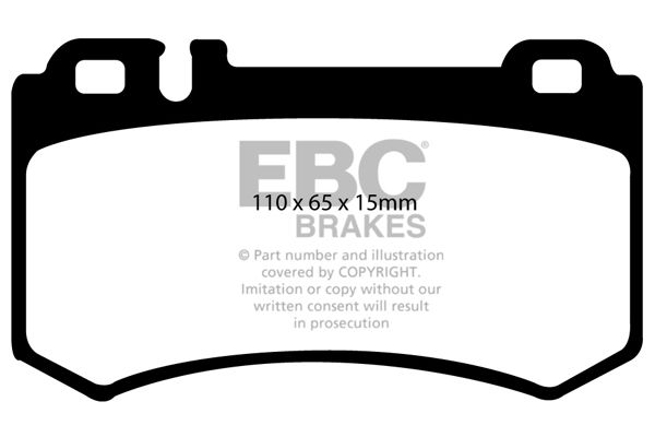 Bremsbelagsatz, Scheibenbremse Hinterachse EBC Brakes DP41490R von EBC Brakes