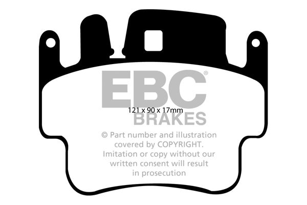 Bremsbelagsatz, Scheibenbremse Hinterachse EBC Brakes DP41514R von EBC Brakes