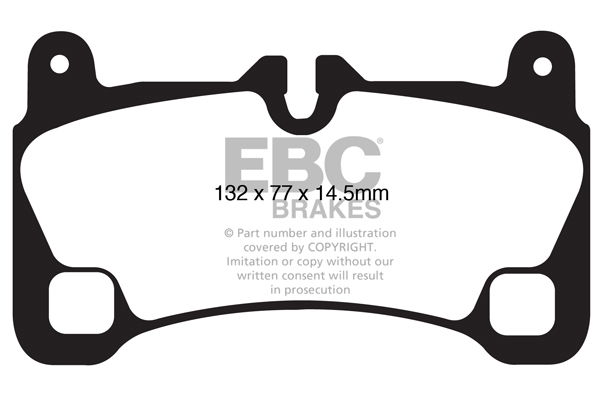 Bremsbelagsatz, Scheibenbremse Hinterachse EBC Brakes DP41836R von EBC Brakes