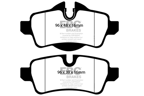 Bremsbelagsatz, Scheibenbremse Hinterachse EBC Brakes DP41931R von EBC Brakes