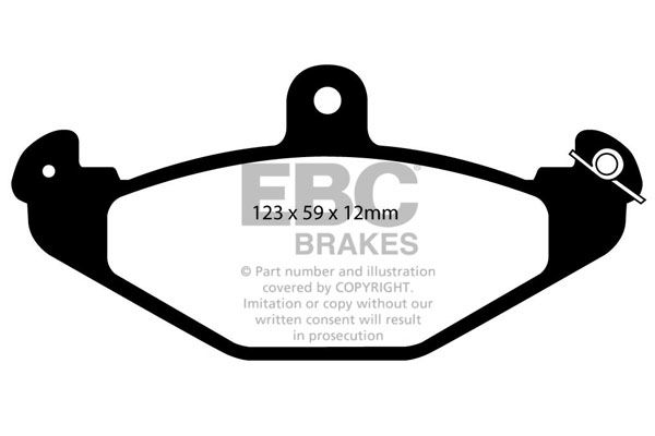 Bremsbelagsatz, Scheibenbremse Hinterachse EBC Brakes DP4885/2R von EBC Brakes