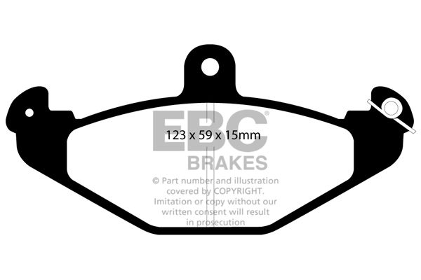 Bremsbelagsatz, Scheibenbremse Hinterachse EBC Brakes DP4885R von EBC Brakes