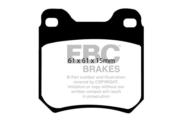 Bremsbelagsatz, Scheibenbremse Hinterachse EBC Brakes DP675 von EBC Brakes