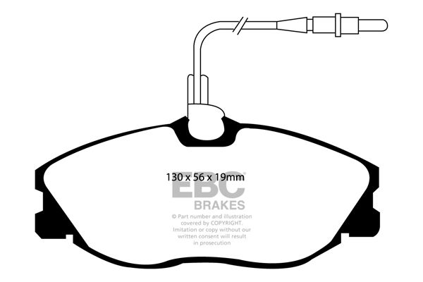 Bremsbelagsatz, Scheibenbremse Vorderachse EBC Brakes DP1047 von EBC Brakes