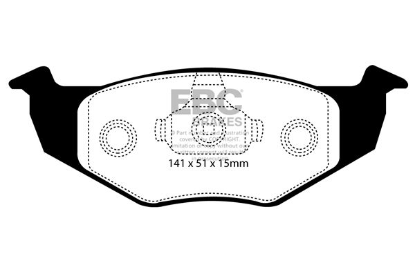 Bremsbelagsatz, Scheibenbremse Vorderachse EBC Brakes DP1137 von EBC Brakes