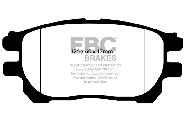 Bremsbelagsatz, Scheibenbremse Vorderachse EBC Brakes DP1585 von EBC Brakes