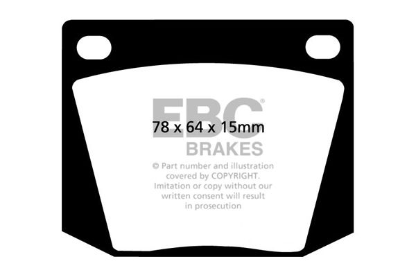 Bremsbelagsatz, Scheibenbremse Vorderachse EBC Brakes DP169 von EBC Brakes