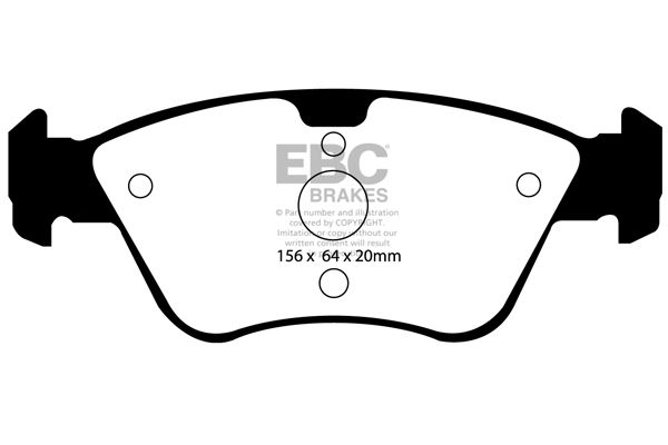 Bremsbelagsatz, Scheibenbremse Vorderachse EBC Brakes DP21075 von EBC Brakes