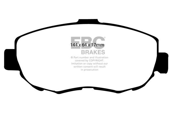 Bremsbelagsatz, Scheibenbremse Vorderachse EBC Brakes DP21223 von EBC Brakes