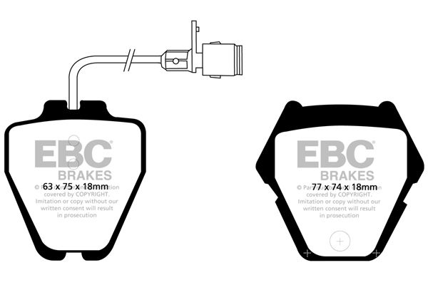 Bremsbelagsatz, Scheibenbremse Vorderachse EBC Brakes DP21328 von EBC Brakes