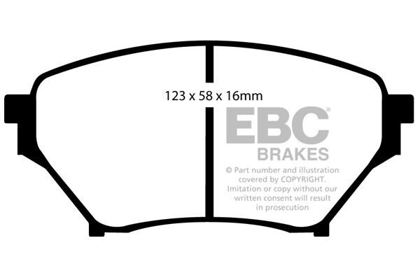 Bremsbelagsatz, Scheibenbremse Vorderachse EBC Brakes DP21452 von EBC Brakes