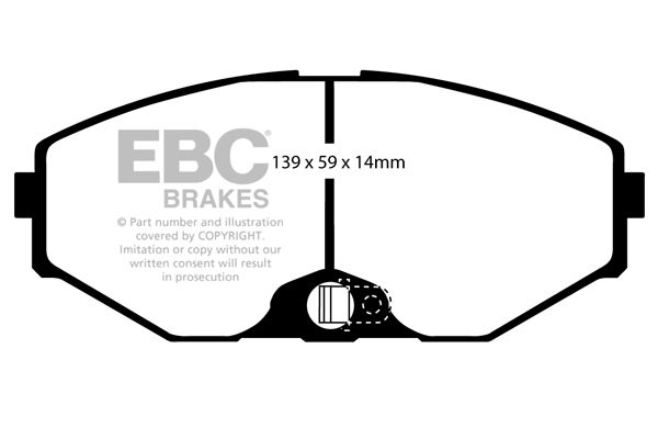 Bremsbelagsatz, Scheibenbremse Vorderachse EBC Brakes DP21471 von EBC Brakes