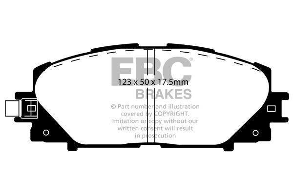 Bremsbelagsatz, Scheibenbremse Vorderachse EBC Brakes DP21817 von EBC Brakes