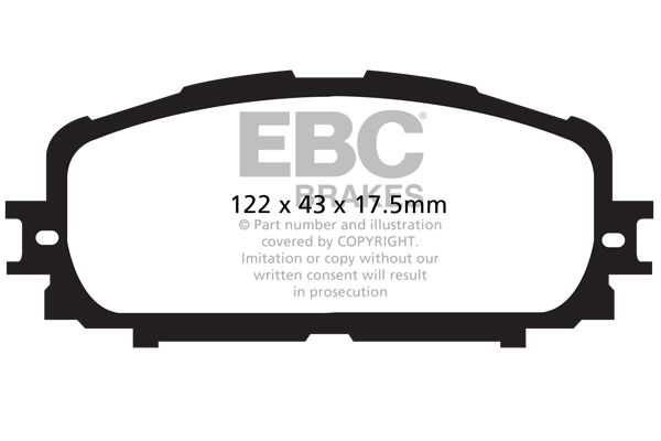 Bremsbelagsatz, Scheibenbremse Vorderachse EBC Brakes DP21897 von EBC Brakes