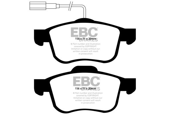 Bremsbelagsatz, Scheibenbremse Vorderachse EBC Brakes DP21904 von EBC Brakes