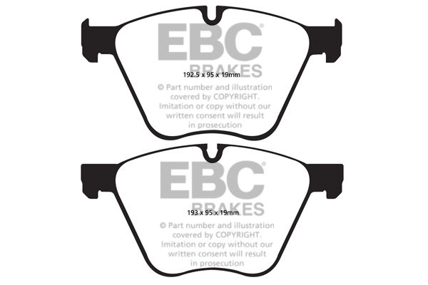 Bremsbelagsatz, Scheibenbremse Vorderachse EBC Brakes DP22007 von EBC Brakes