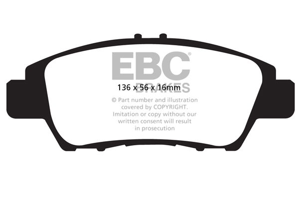 Bremsbelagsatz, Scheibenbremse Vorderachse EBC Brakes DP22041 von EBC Brakes