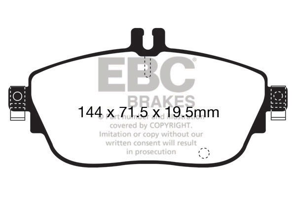 Bremsbelagsatz, Scheibenbremse Vorderachse EBC Brakes DP22165 von EBC Brakes