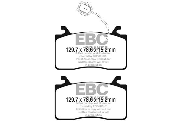 Bremsbelagsatz, Scheibenbremse Vorderachse EBC Brakes DP22325 von EBC Brakes