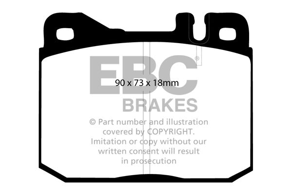 Bremsbelagsatz, Scheibenbremse Vorderachse EBC Brakes DP261/2 von EBC Brakes