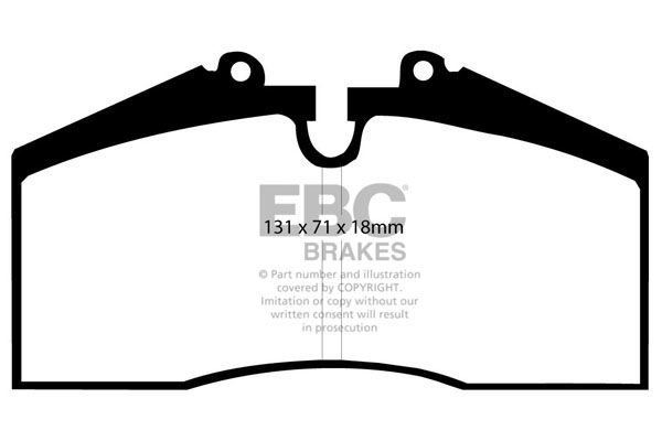 Bremsbelagsatz, Scheibenbremse Vorderachse EBC Brakes DP2767 von EBC Brakes