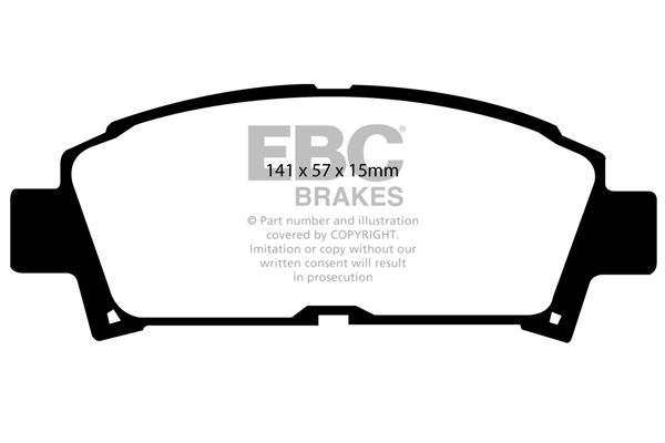 Bremsbelagsatz, Scheibenbremse Vorderachse EBC Brakes DP2995 von EBC Brakes