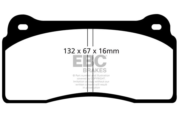 Bremsbelagsatz, Scheibenbremse Vorderachse EBC Brakes DP31110C von EBC Brakes