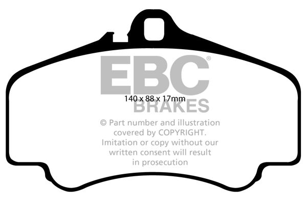 Bremsbelagsatz, Scheibenbremse Vorderachse EBC Brakes DP31454C von EBC Brakes