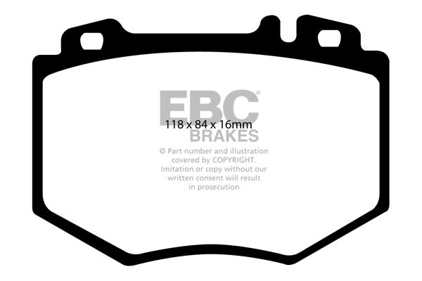 Bremsbelagsatz, Scheibenbremse Vorderachse EBC Brakes DP31487C von EBC Brakes