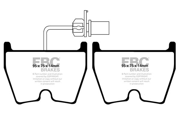 Bremsbelagsatz, Scheibenbremse Vorderachse EBC Brakes DP31513/3C von EBC Brakes